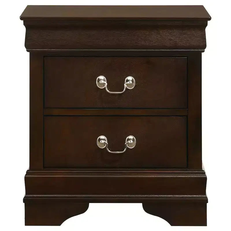 Coaster,Louis Philippe 2-drawer Nightstand Bedside Table White