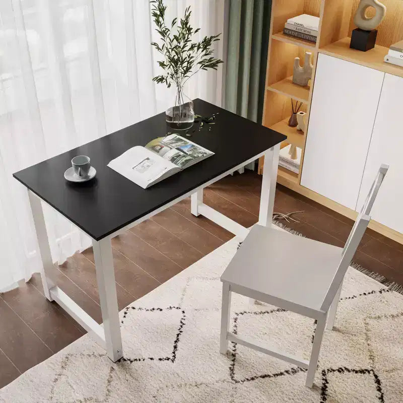 Karl Home Decent High Strength Wooden Computer Desk Black