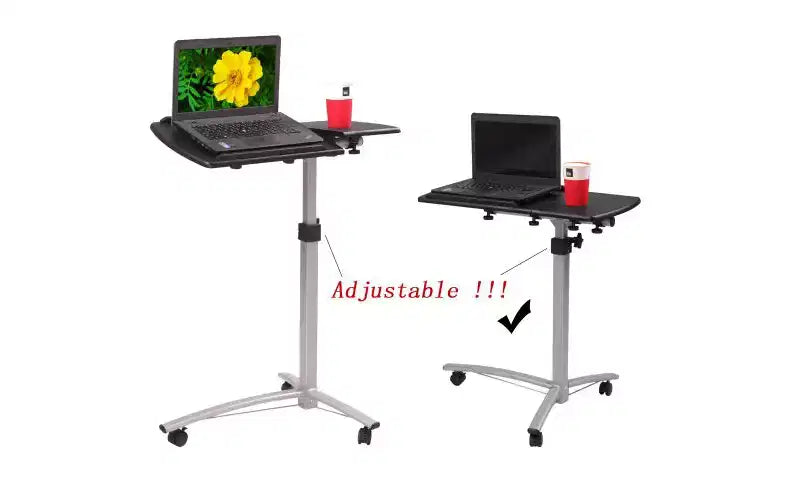 Karl Home 29 inch H x 25 inch W Laptop Cart with Wheels