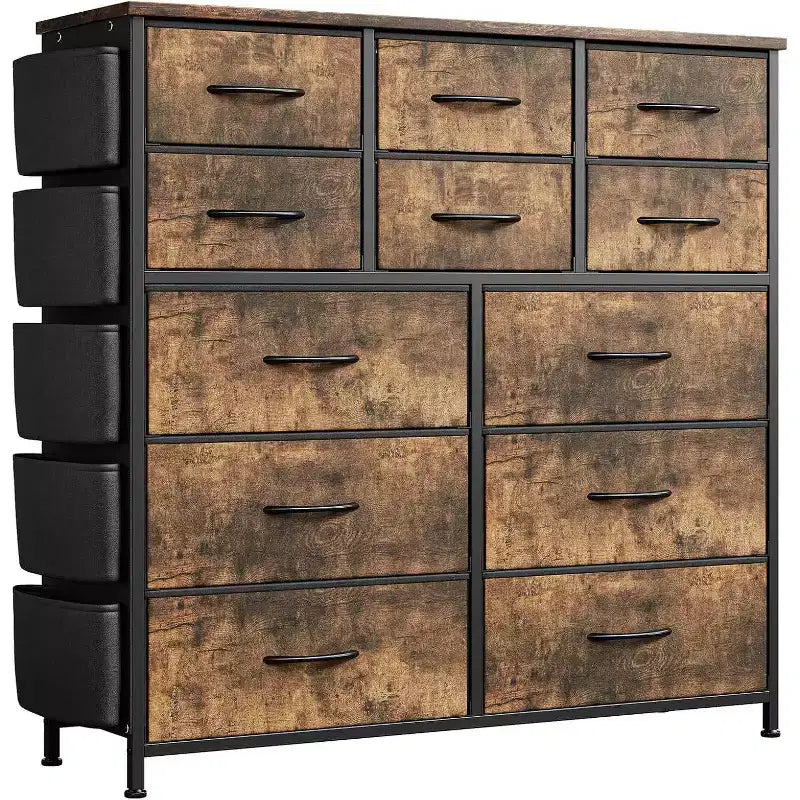 12-Drawer Dresser for Bedroom, Fabric Storage Dresser for Bedroom, Living Room, or Entryway