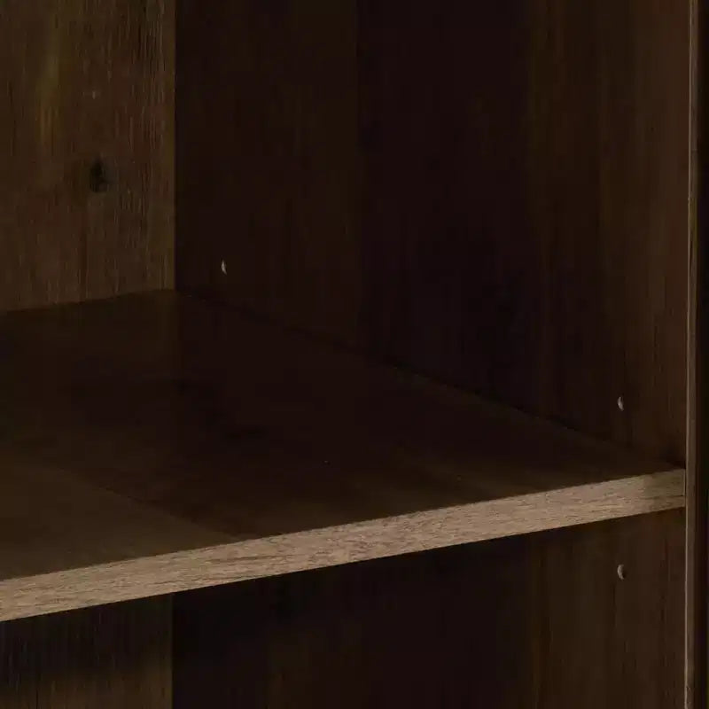 Meuble TV et centre de divertissement de style rustique de 58 po pour téléviseurs jusqu'à 65 po, avec portes coulissantes de grange et armoires de rangement