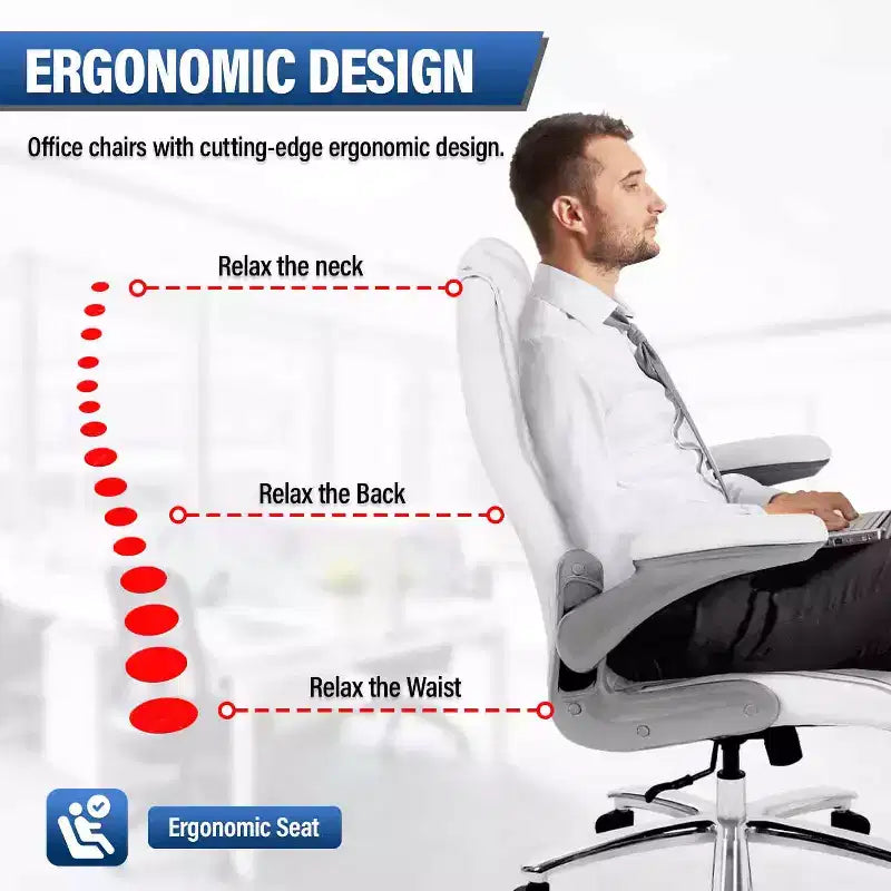 FDW Big and Tall Office Chair 400lbs Adjustable Ergonomic Executive Seating for Heavy People