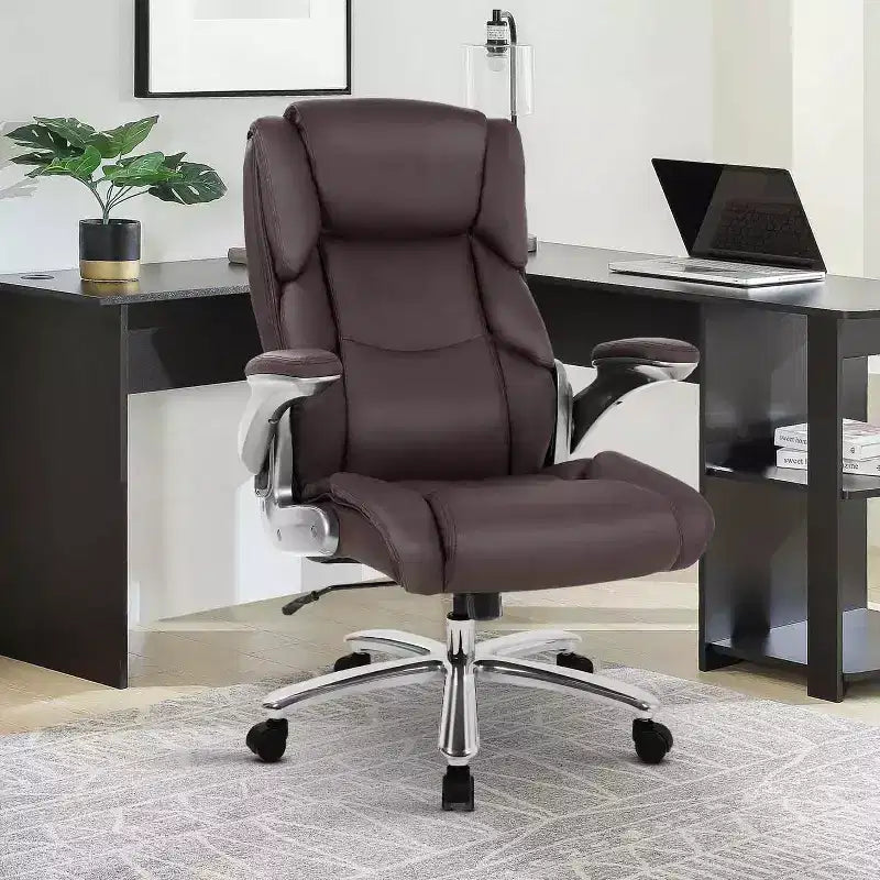 FDW Big and Tall Office Chair 400lbs Adjustable Ergonomic Executive Seating for Heavy People