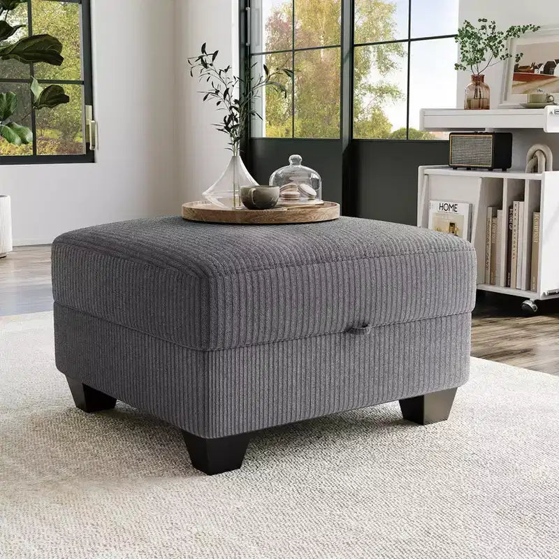 Canapé-lit modulaire GUSTOWAVE de 355 cm de largeur, canapé-lit sectionnel avec 7 sièges modulaires et rangement, méridienne