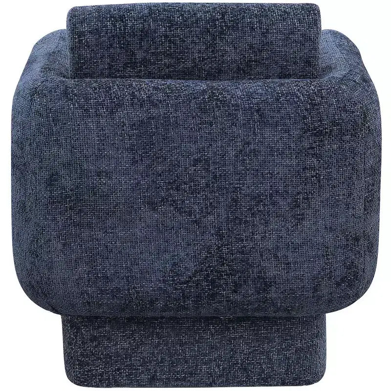 Meridian Furniture,Alessandra Chenille Fabric Swivel Accent Chair