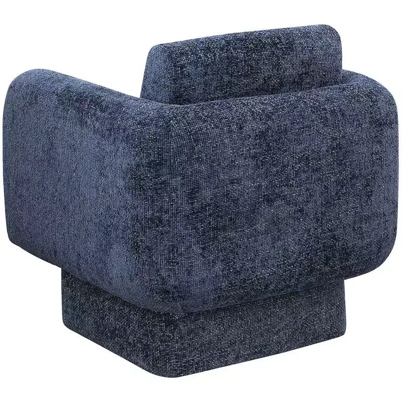 Meridian Furniture,Alessandra Chenille Fabric Swivel Accent Chair