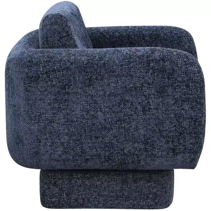 Meridian Furniture,Alessandra Chenille Fabric Swivel Accent Chair