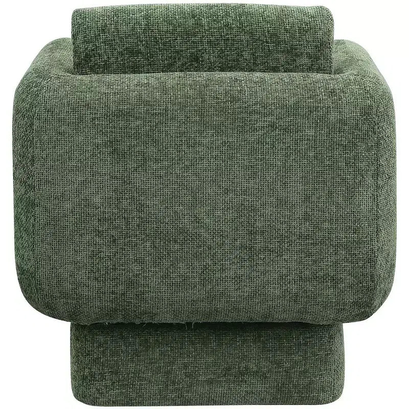 Meridian Furniture,Alessandra Chenille Fabric Swivel Accent Chair