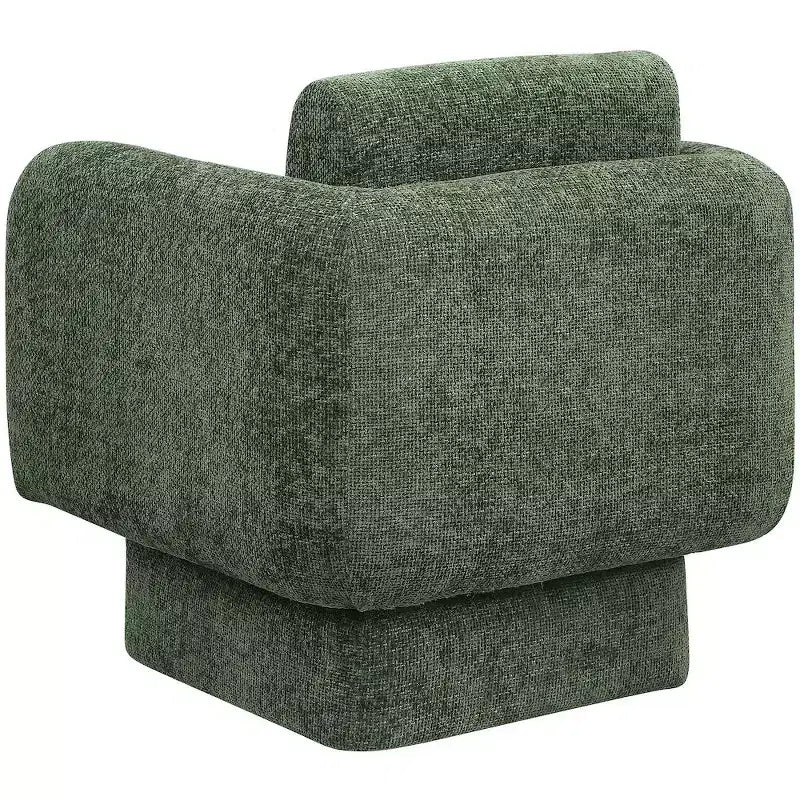 Meridian Furniture,Alessandra Chenille Fabric Swivel Accent Chair