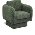 Meridian Furniture,Alessandra Chenille Fabric Swivel Accent Chair