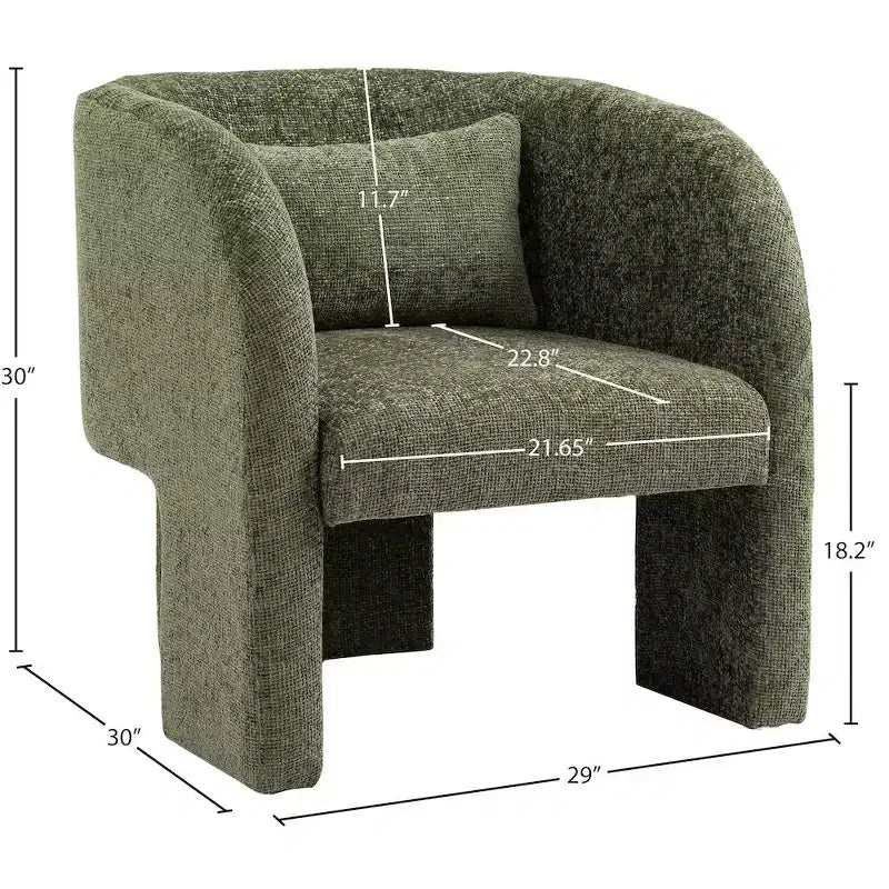 Meridian Furniture,SawyerChenille Fabric Accent Chair
