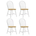 Coaster,Cinder Wood Dining Side Chair White (Set of 4)