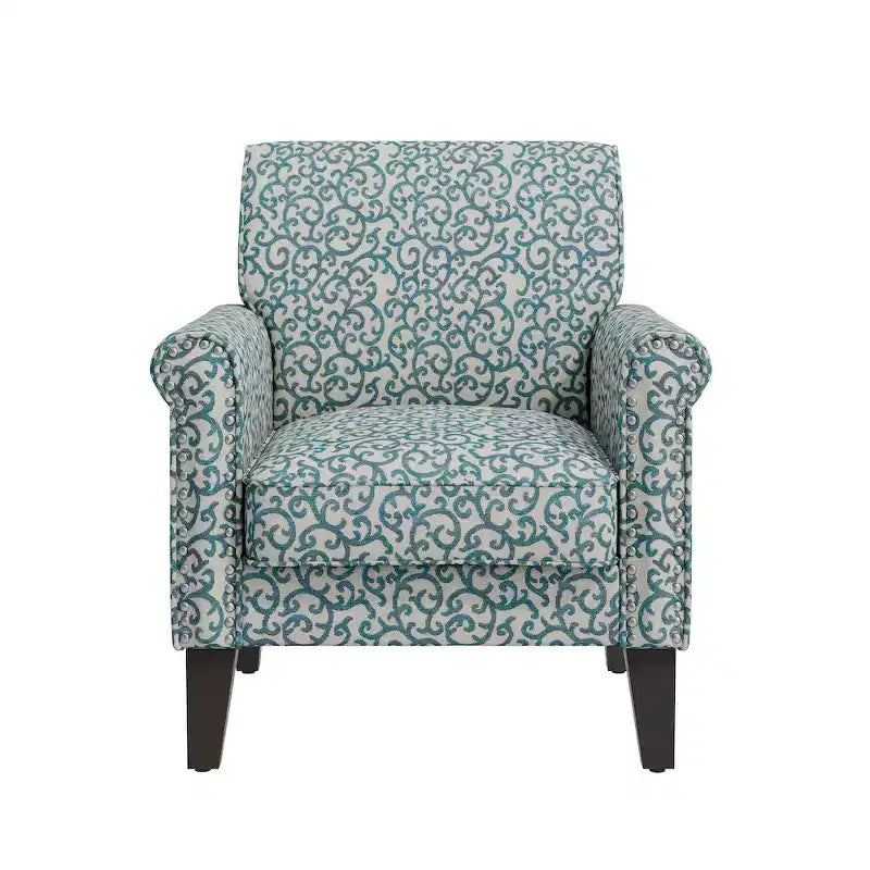 HL Home,Jean Rolled Arm Chair with Nailheads