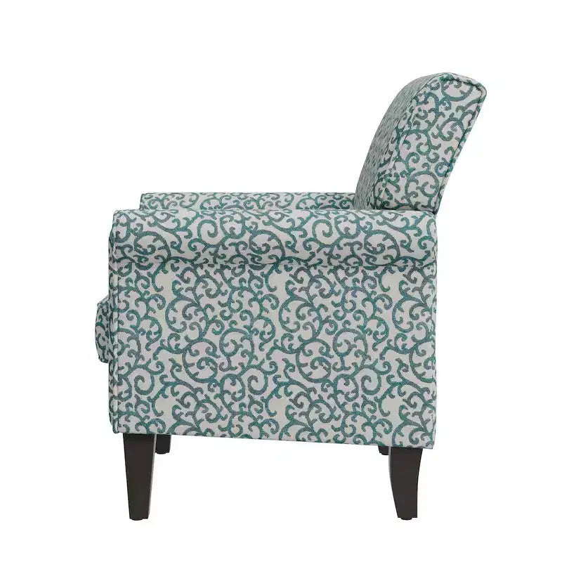 HL Home,Jean Rolled Arm Chair with Nailheads