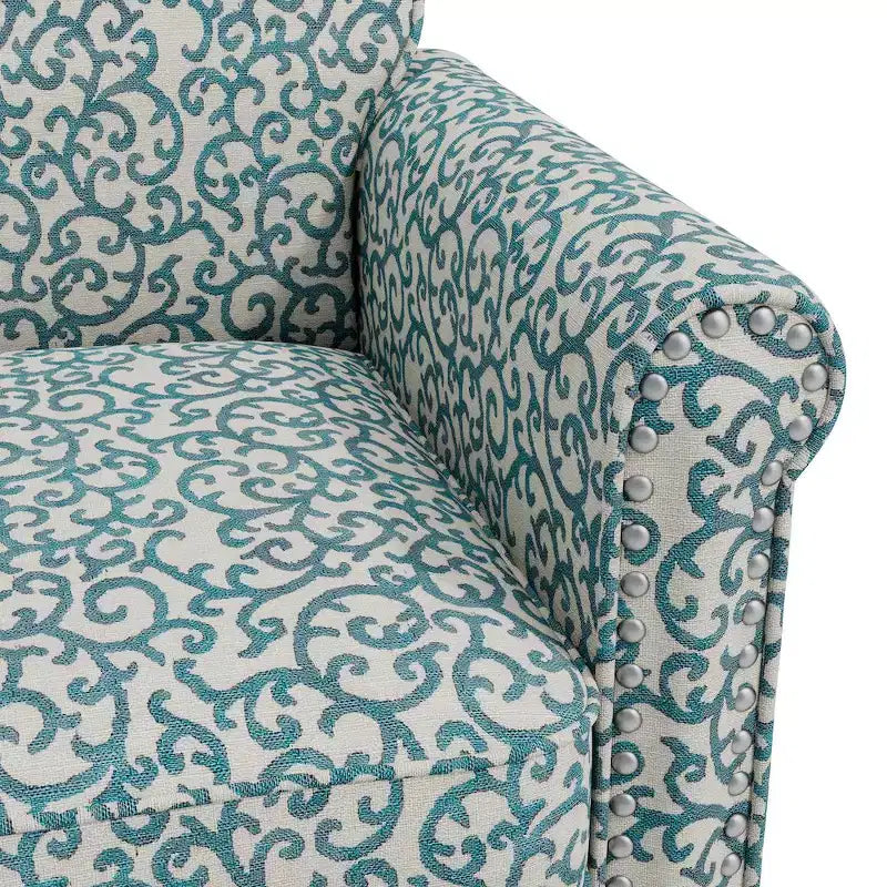 HL Home,Jean Rolled Arm Chair with Nailheads