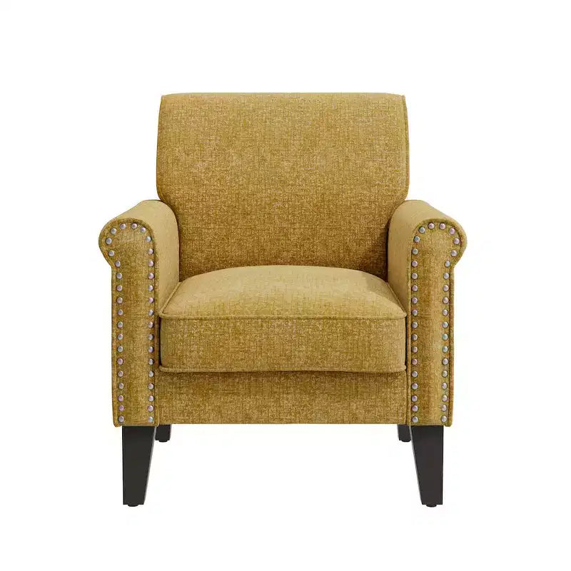 HL Home,Jean Rolled Arm Chair with Nailheads