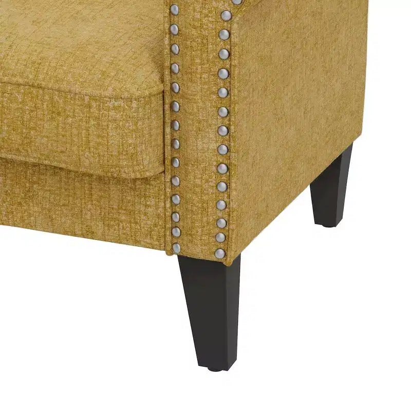 HL Home,Jean Rolled Arm Chair with Nailheads