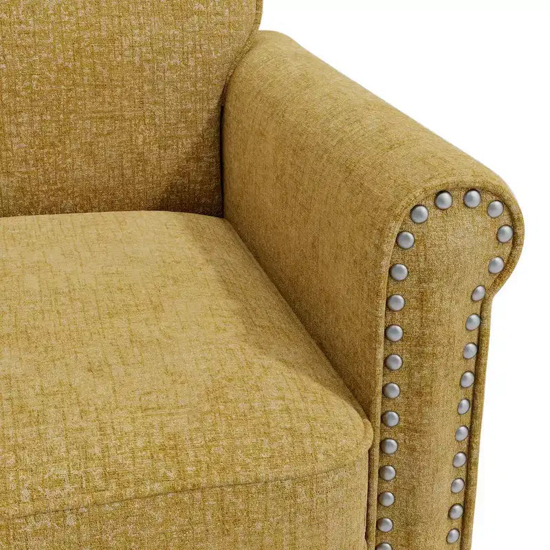 HL Home,Jean Rolled Arm Chair with Nailheads