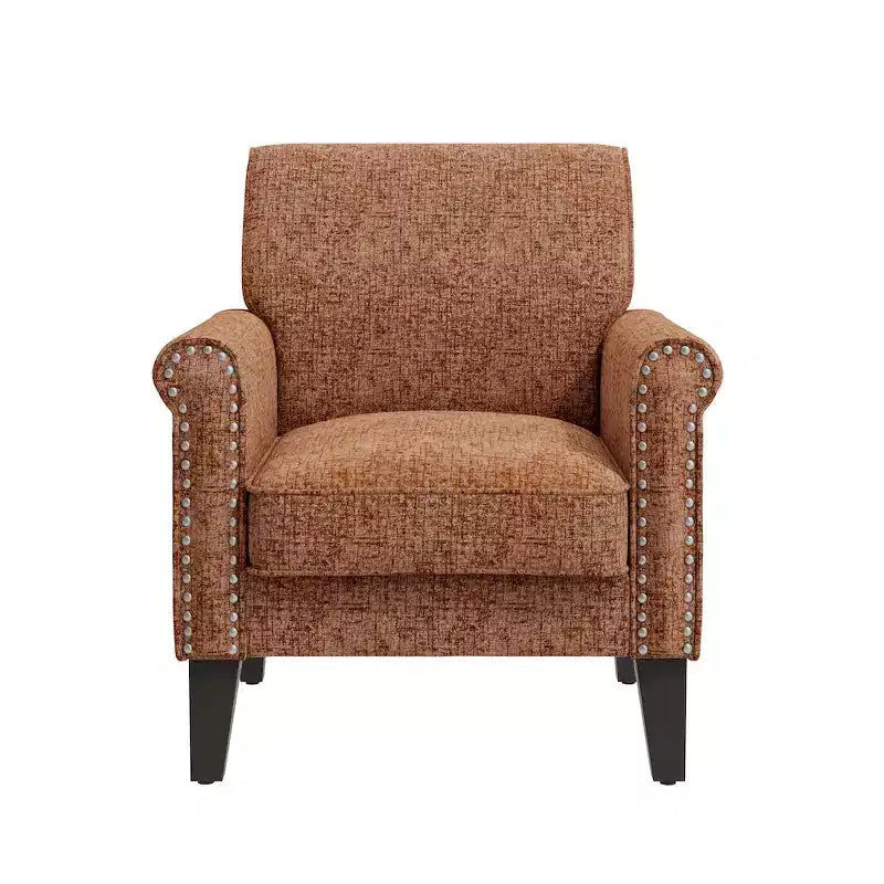 HL Home,Jean Rolled Arm Chair with Nailheads