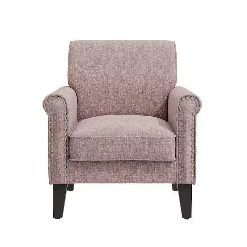 HL Home,Jean Rolled Arm Chair with Nailheads
