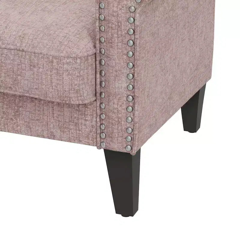 HL Home,Jean Rolled Arm Chair with Nailheads
