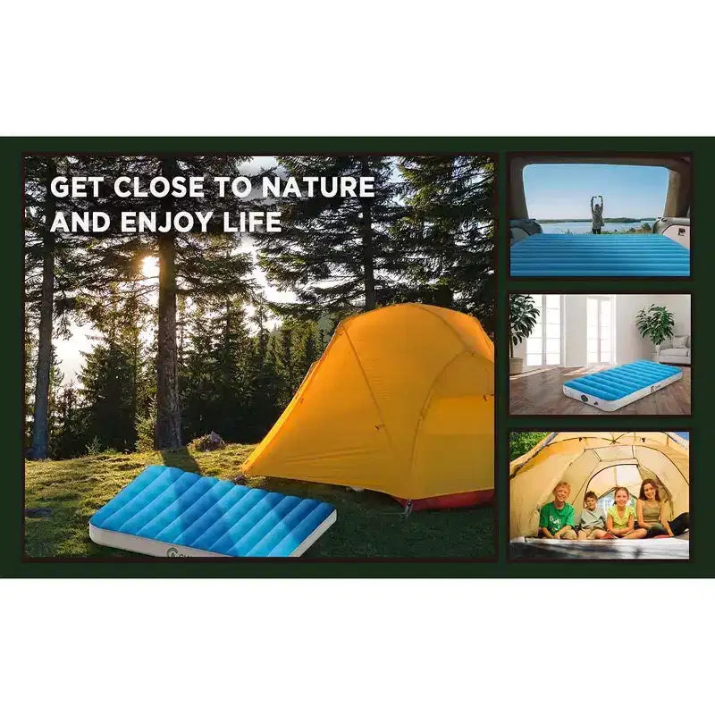 Ciays Twin Air Mattress Built-in Pump, Blow Up Mattress w/ Carrying Bag