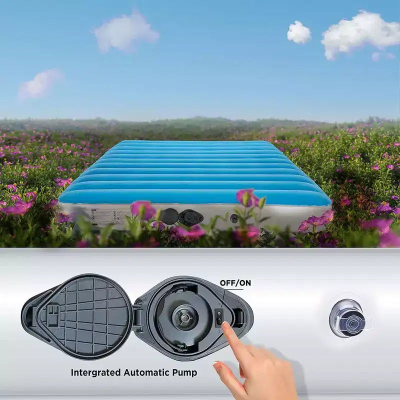 Ciays Twin Air Mattress Built-in Pump, Blow Up Mattress w/ Carrying Bag