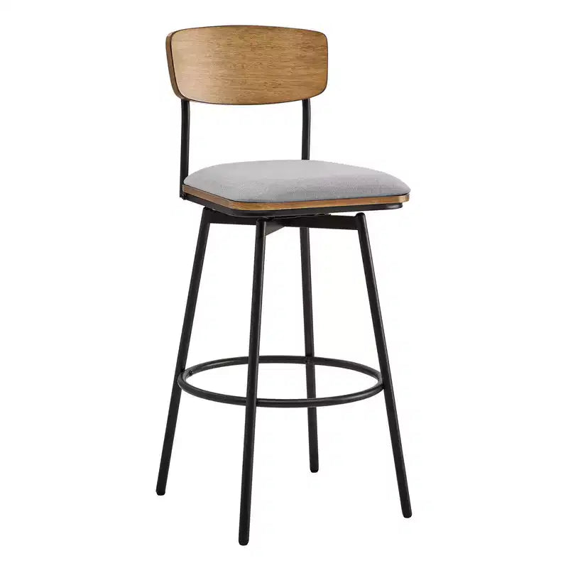 Spruce&Spring Swivel Bar Height Bar Stool with Metal Legs