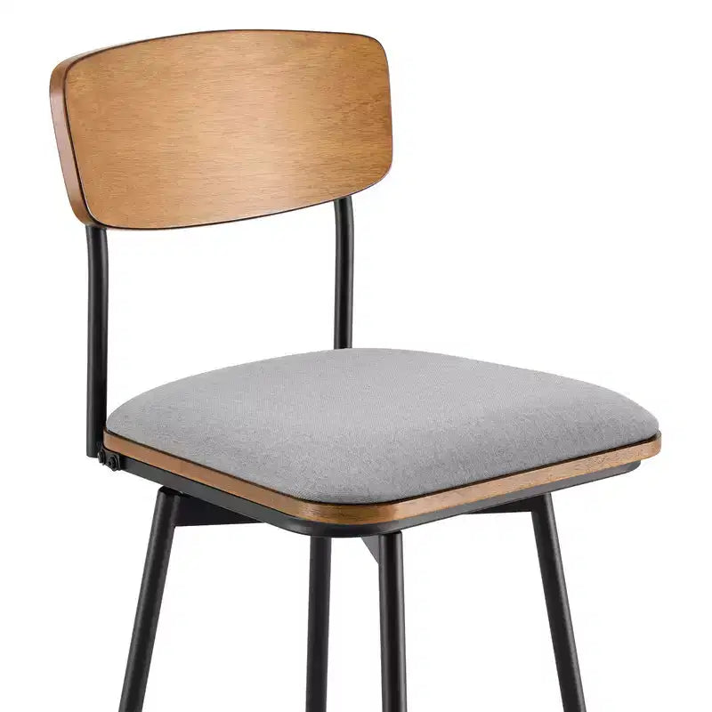 Spruce&Spring Swivel Bar Height Bar Stool with Metal Legs