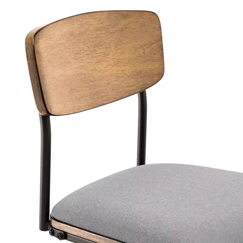 Spruce&Spring Swivel Bar Height Bar Stool with Metal Legs