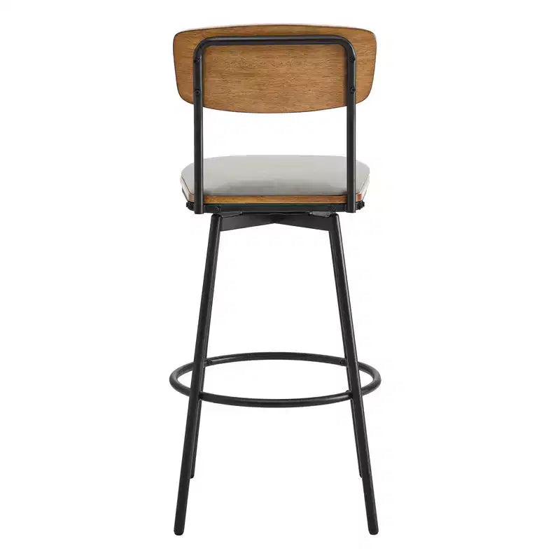 Spruce&Spring Swivel Bar Height Bar Stool with Metal Legs