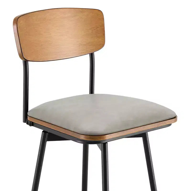 Spruce&Spring Swivel Bar Height Bar Stool with Metal Legs