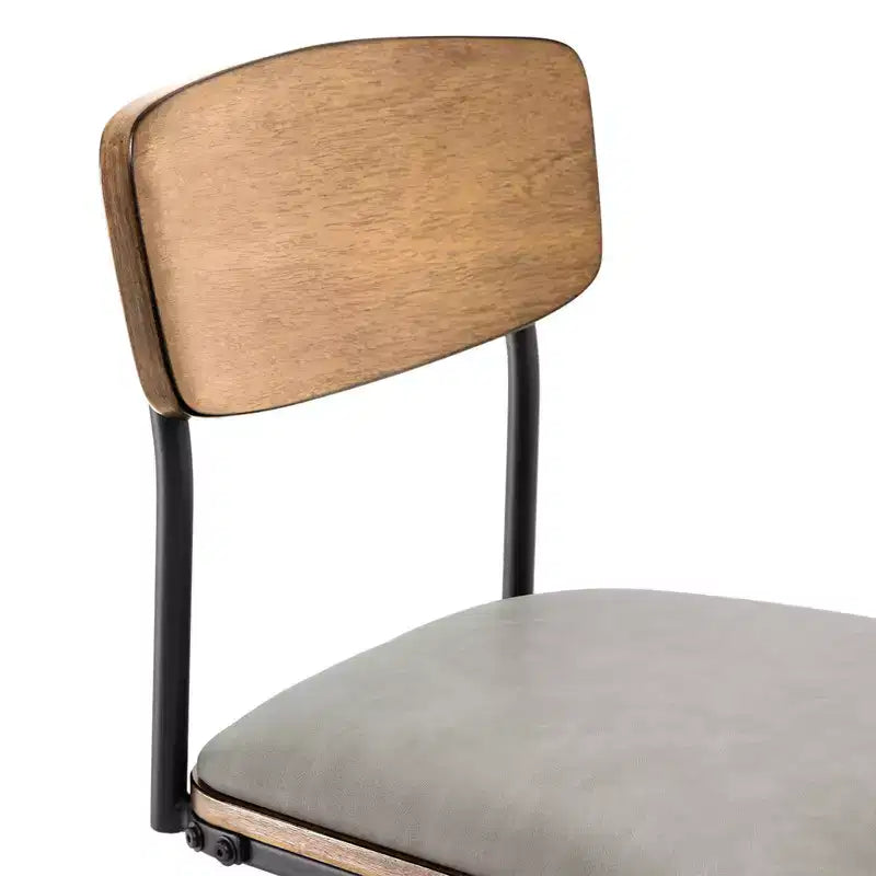 Spruce&Spring Swivel Bar Height Bar Stool with Metal Legs