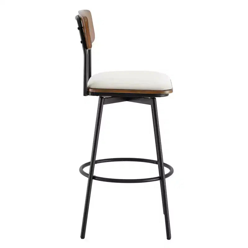 Spruce&Spring Swivel Bar Height Bar Stool with Metal Legs