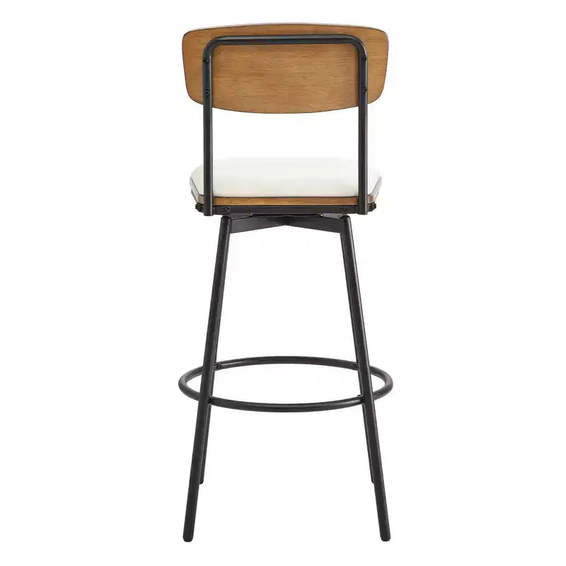 Spruce&Spring Swivel Bar Height Bar Stool with Metal Legs