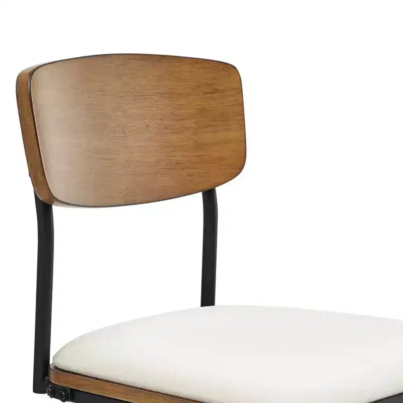 Spruce&Spring Swivel Bar Height Bar Stool with Metal Legs