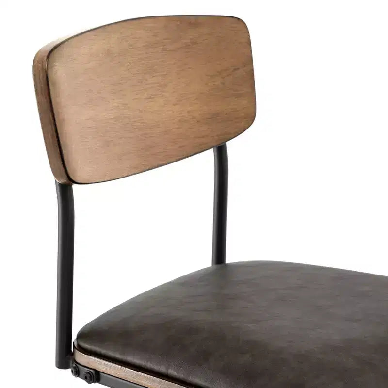 Spruce&Spring Swivel Bar Height Bar Stool with Metal Legs