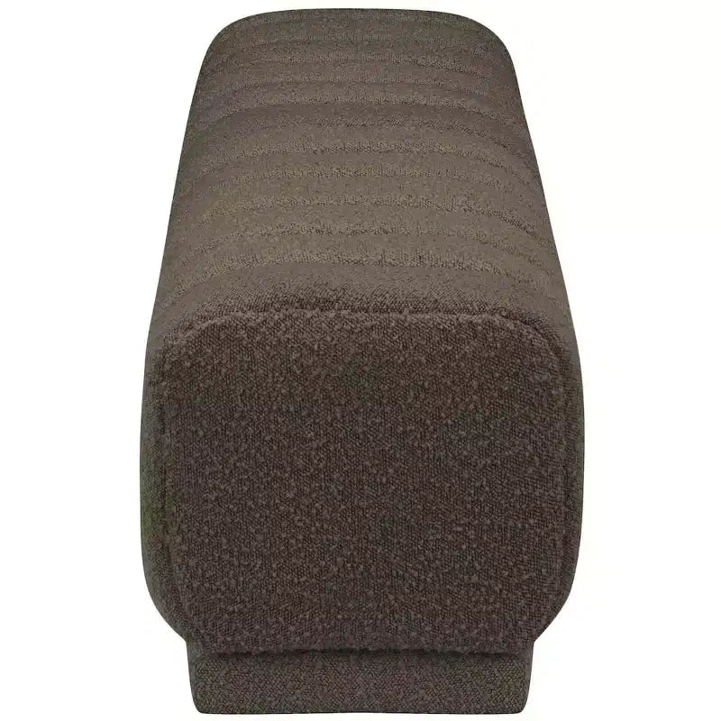 Meridian Furniture,Heathrow Boucle Fabric Ottoman/Bench