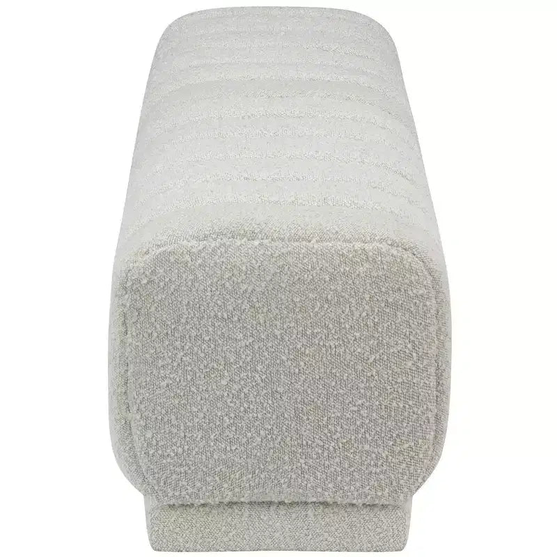 Meridian Furniture,Heathrow Boucle Fabric Ottoman/Bench