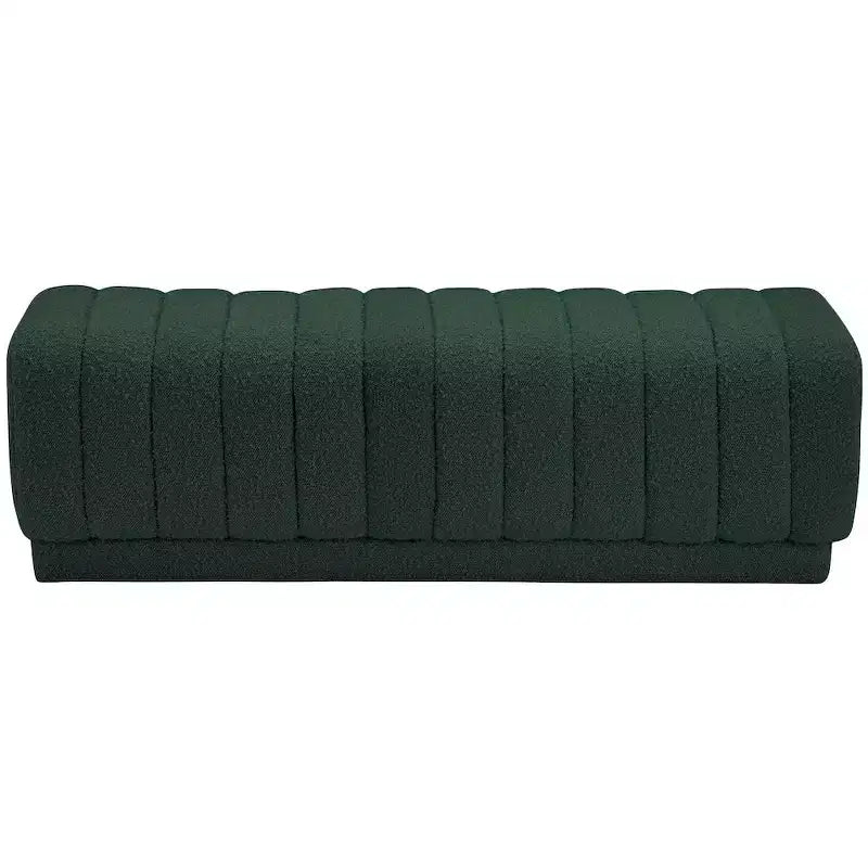 Meridian Furniture,Heathrow Boucle Fabric Ottoman/Bench