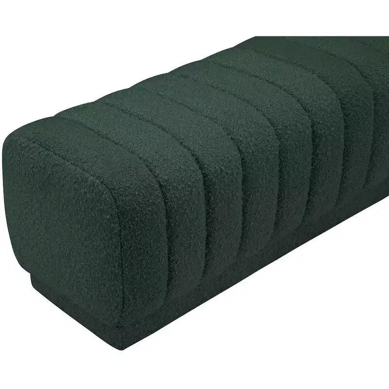 Meridian Furniture,Heathrow Boucle Fabric Ottoman/Bench
