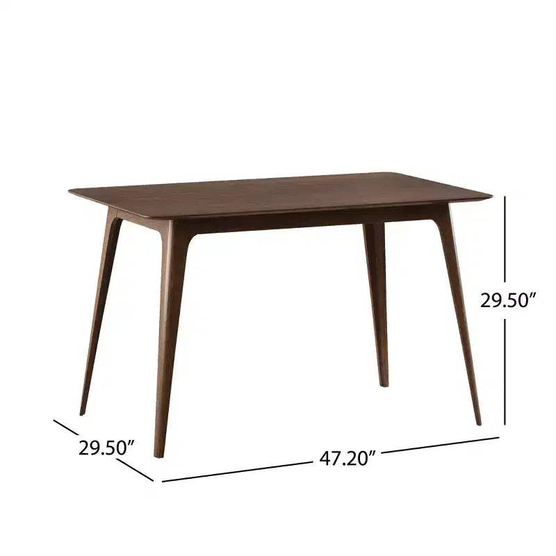 Christopher Knight Home Dryn Mid-Century Modern 5 Piece Rubberwood Upholsetered Dining Set with Curved Backrest