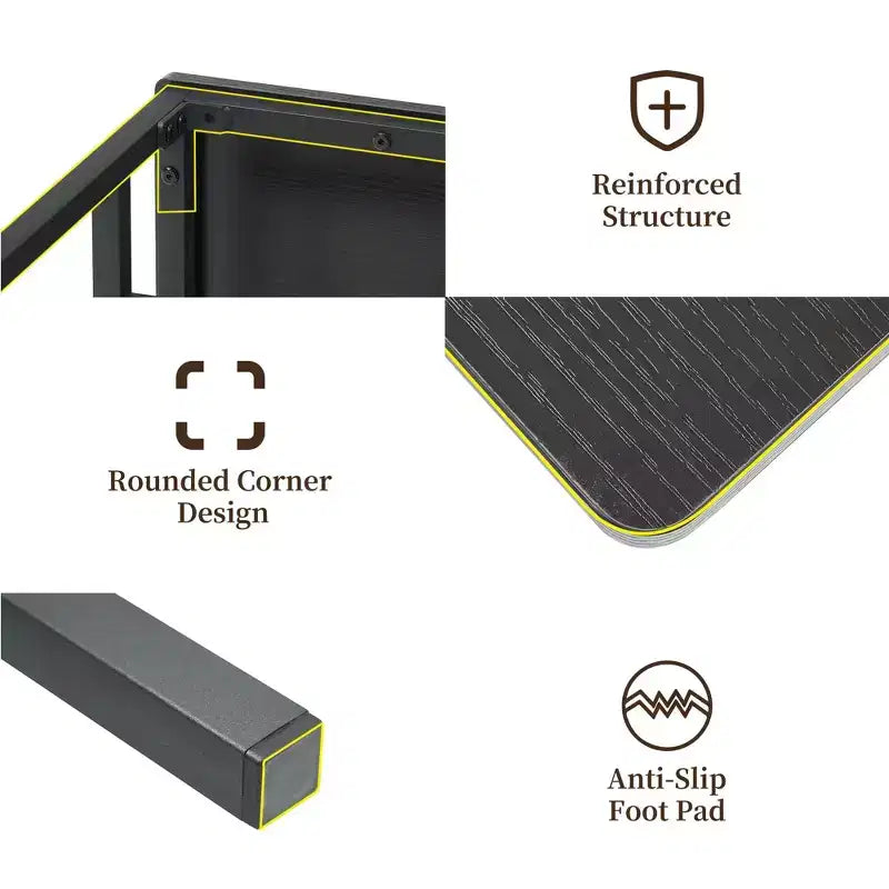 Ensemble de table à manger pour 4, table de cuisine avec 2 bancs, casier à vin et étagère de rangement, ensemble de table à manger rectangulaire, pour petits espaces, appartement, coin repas