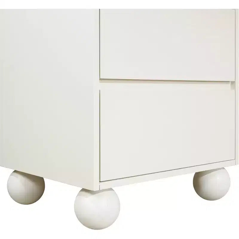Meridian Furniture,Kent Cream Nightstand