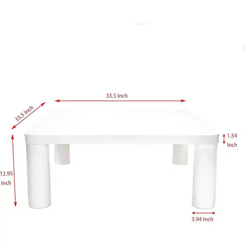 Acekool Modern Coffee Table, Thickened 1.54 MDF Top, 4 Diameter Legs, Easy Clean, Minimalist Style, for Living Room