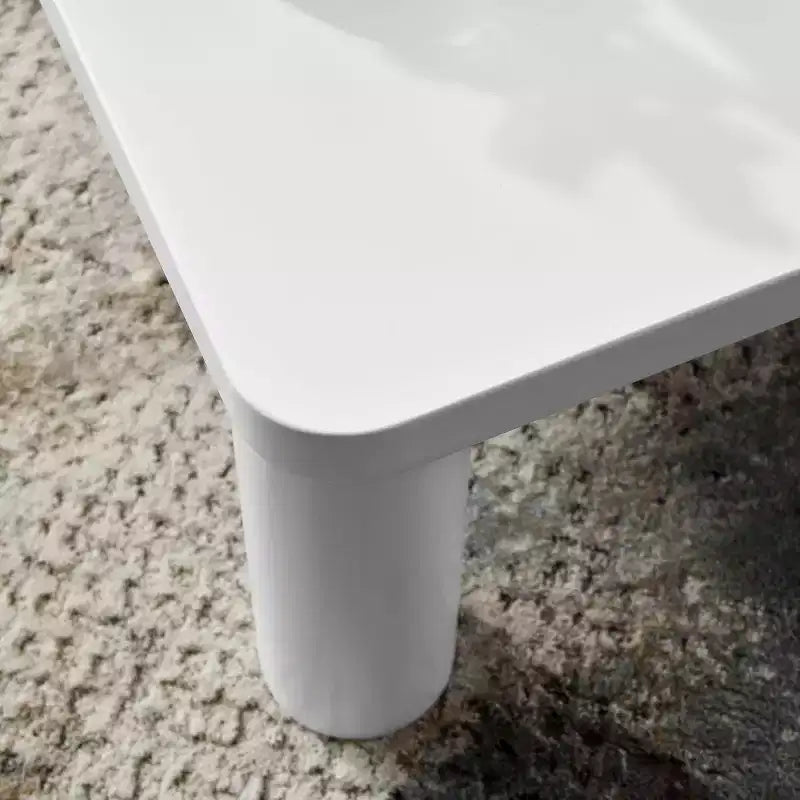 Acekool Modern Coffee Table, Thickened 1.54 MDF Top, 4 Diameter Legs, Easy Clean, Minimalist Style, for Living Room