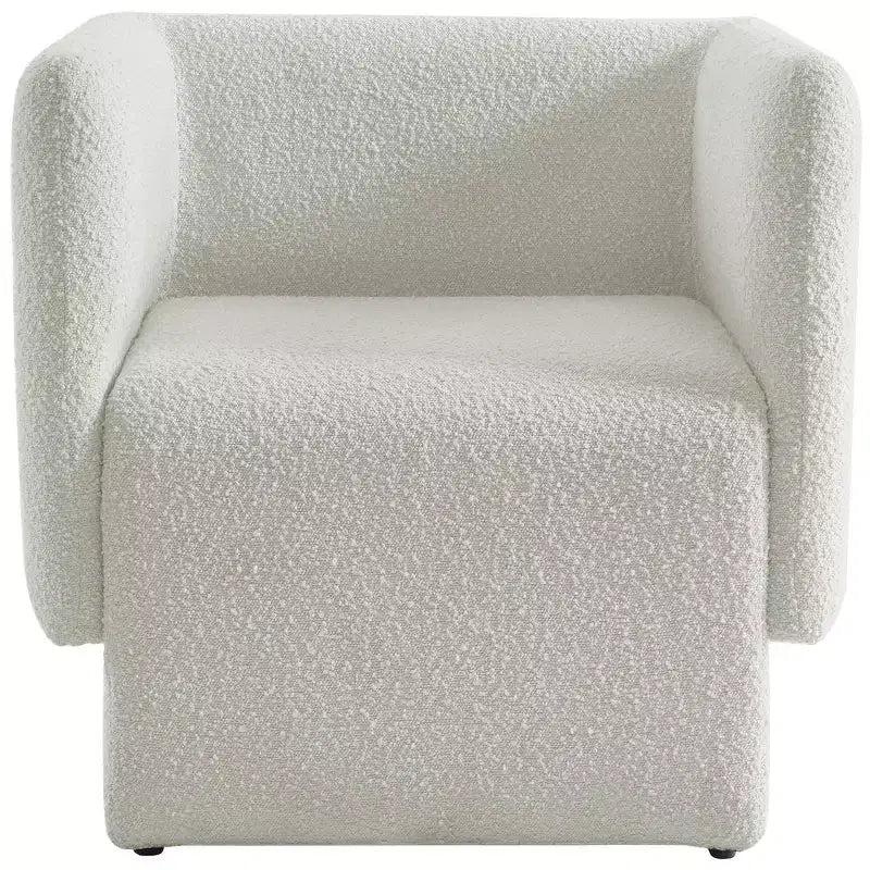 Meridian Furniture, fauteuil d'appoint en tissu bouclé Vera