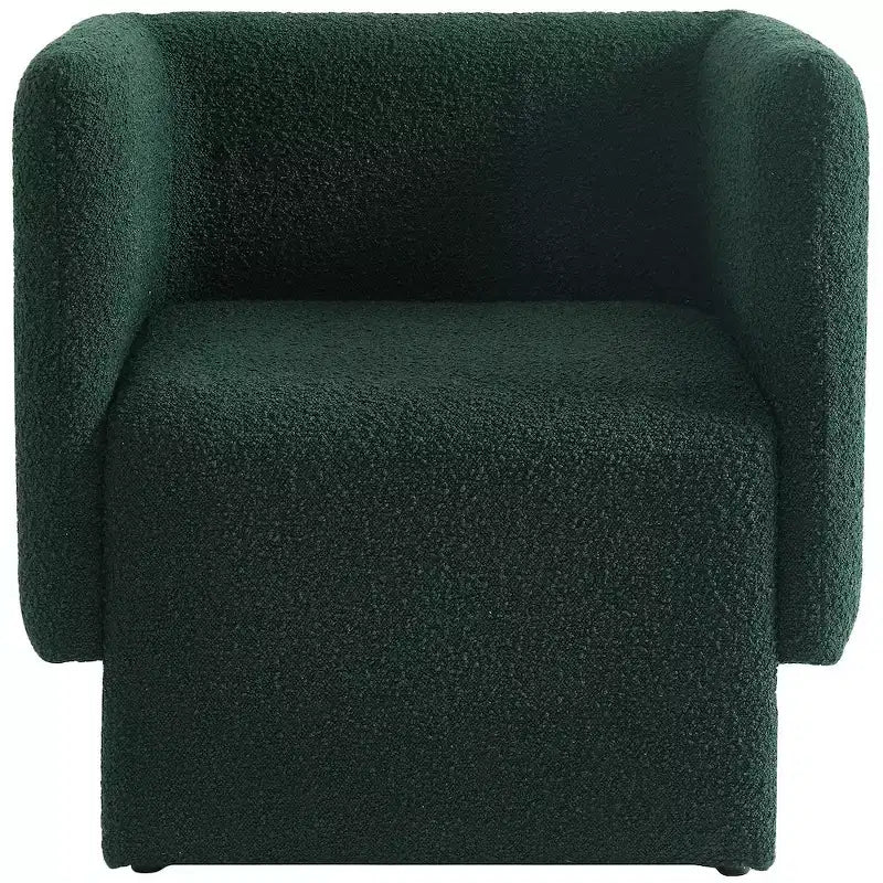 Meridian Furniture, fauteuil d'appoint en tissu bouclé Vera