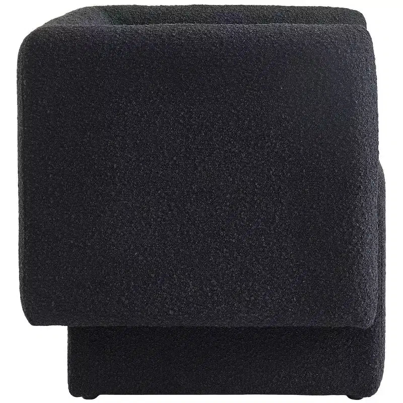 Meridian Furniture, fauteuil d'appoint en tissu bouclé Vera