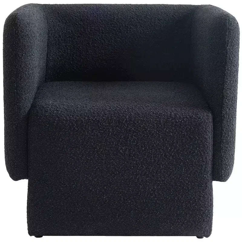 Meridian Furniture, fauteuil d'appoint en tissu bouclé Vera